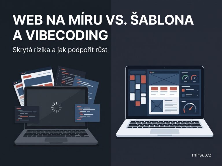Web na míru vs. šablona za 1 500 Kč a vibecoding